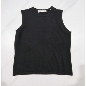 VTG Valerie Stevens Cashmere Sleeveless Sweater Shell Crew Neck Two Ply Large